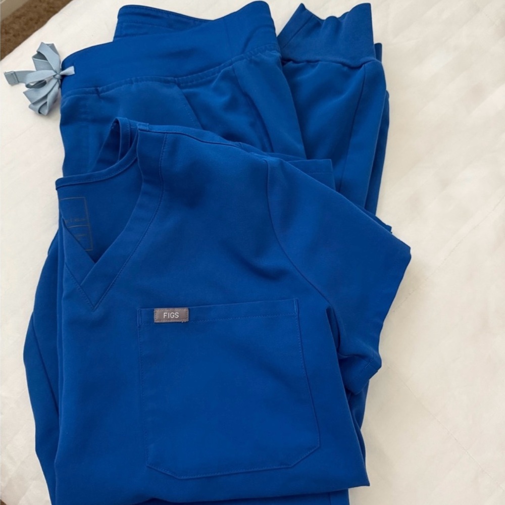 Figs Blue Scrub Set